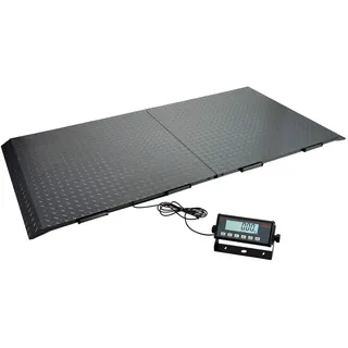 SOEHNLE PROFESSIONAL Bodenwaage/Durchfahrwaage/Tierwaage XL 6958 max. 1500kg - 500g / Energiesparende Auto-Off-Funktion/Funktionen: Wiegen, Tarieren, Hold