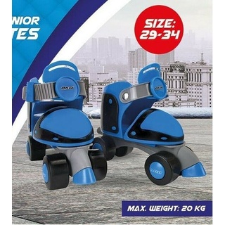 Kinder Rollschuhe Roller Skates Anfänger verstellbar in 29 30 31 32 33 34 blau