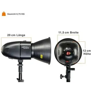 walimex pro Newcomer 100 II Studioblitz, LED Studiolicht