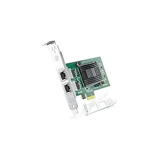 ipolex 1.25G Ethernet-Netzwerkkarte, 2X RJ45+ Port, 10GbE NIC im Vergleich zu Intel E1G42ET, unterstützt Windows Server/Windows/Linux/VMware (unterstützt VMware ESXi 7.0 oder höher Nicht, Mac OS)