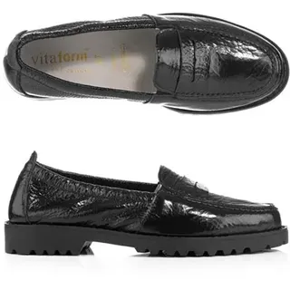 VITAFORM Damen-Slipper Hirschlackleder tonige Sohle Sohle Tara
