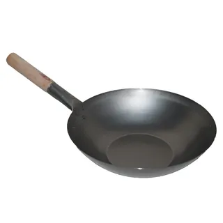 AAF Nommel ® Wok ca 30 cm Durchmesser flacher Boden für Gas Gastronomie Wokpfanne