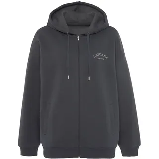 LASCANA Kapuzensweatjacke Damen anthrazit Gr.44/46