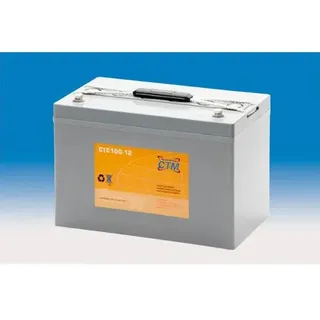 CTM Blei-Gel Batterie CTC 100-12 Konuspol wartungsfrei, Spannung 12 V, Kapazität C5 80,9 Ah