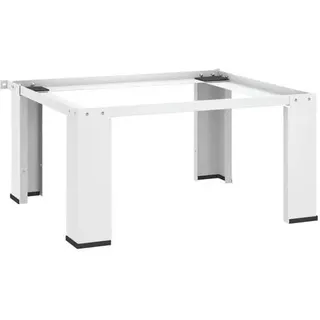 vidaXL Waschmaschinensockel Weiß