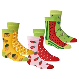 FussFreunde Kurzsocken 6 Paar Kurzschaft Kinder Socken für Mädchen & Jungen weiche Baumwolle bunt 27-30