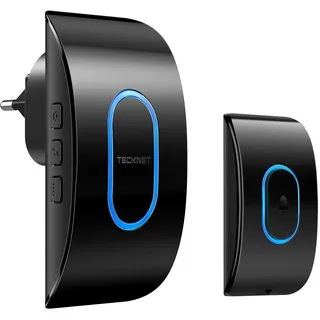 Funkklingel IP65 Wasserdicht Türklingel Funk Set über 400m Funkreichweite Fun...