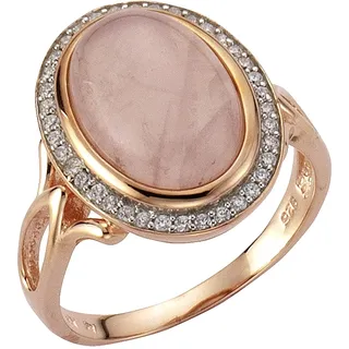 ZEEme Ring rosegold / rosé / transparent 60,
