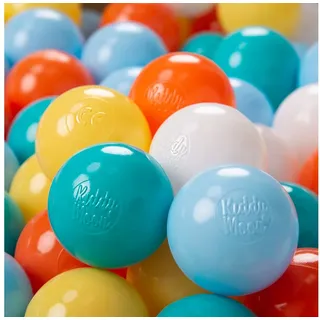 KiddyMoon Kinder Bälle für Bällebad Baby Plastikbälle Spielbälle ∅6cm Made in EU