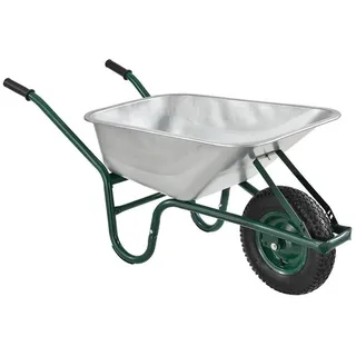 Juskys Schubkarre Garden 100 L - Silber