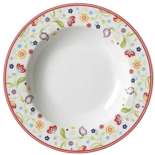 Ritzenhoff & Breker 6er-Set Ritzenhoff & Breker Suppenteller Shanti Doppio Ø 22 cm Porzellan Bunt