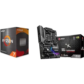 AMD Ryzen 7 5800X Box & MSI MAG B550 Tomahawk (AMD AM4 DDR4 M.2 USB 3.2 Gen 2 HDMI ATX Gaming Motherboard AMD RyzenTM 5000 Prozessoren