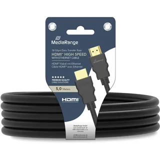 MediaRange HDMI-Kabel 5 m Schwarz