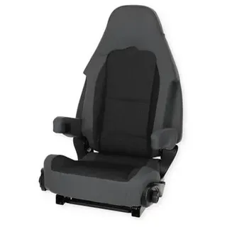 Sportscraft S10.1 Pilotensitz, Stoff Tavoc 2 schwarz/grau, Beifahrerseite, mit Lordosenstütze