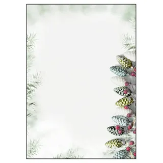 Sigel Kopierpapier, W'Designpapier Christm.Garl.A4 A4 100 Blätter, 90 g/m2)