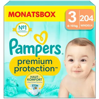 Pampers Premium Protection 6 - 10 kg 204 St.