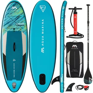 Aqua Marina Vibrant Youth Set mit Paddel, Pumpe und Transportrucksack 244 x 71 x 10 cm blau