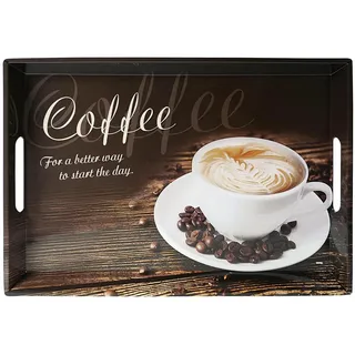 KESPER Tablett, Serviertablett Coffee 50x35cm,