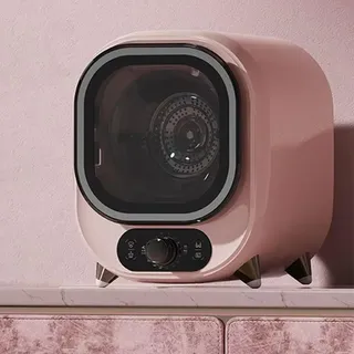 KYZTMHC Kondens-Wäschetrockner, Mini-Wäschetrockner, 5 Trocknungsmodi, 0,8 kg Beladung, belüfteter Wäschetrockner für kleine Wäschestücke(Pink)