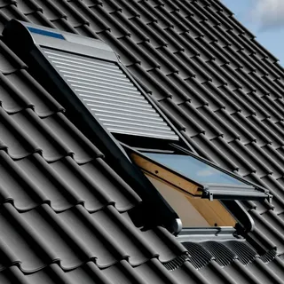 VELUX Solar-Rollladen SSL CK04 0000S Aluminium Dunkelgrau