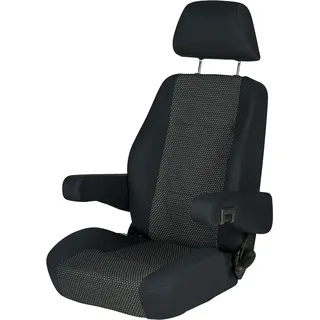 Sportscraft S8.1 Pilotensitz, Stoff Ara schwarz/grau