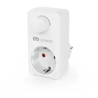 conecto Dimmer Steckdosendimmer Adapter mit Helligkeitsregler