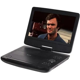 Denver MT-1097 Tragbarer DVD-Player 25.4cm 10 Zoll EEK: C (A - G) Akkubetrieb, inkl. 12V Kfz-Anschlusskabel Schwarz