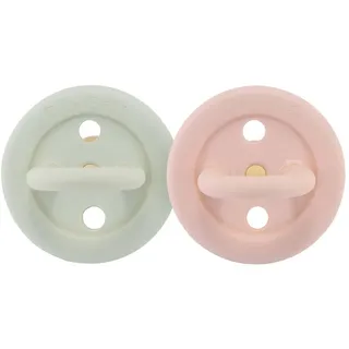 Hevea Schnuller Bumi Bebe rund 0-3 Monate 2er-Set Rose & Sage 2 St