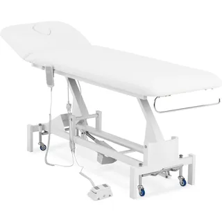 Physa Massageliege elektrisch Massagebank Therapieliege 200 kg Räder Fußpedal