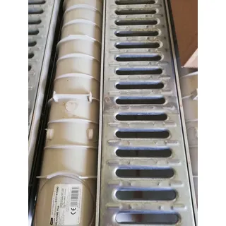 MEA Entwässerungsrinne GFK MEA MEAHOME Classic inkl. Stegrost 1000 mm