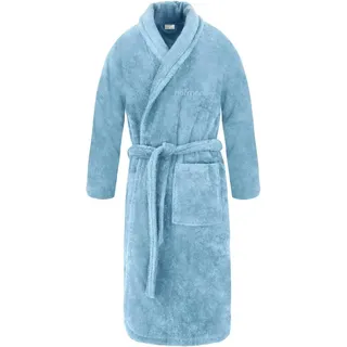 Normani Unisex Baumwoll-Bademantel 450 g/m2 Flee in Hellblau | Gr.: 6XL