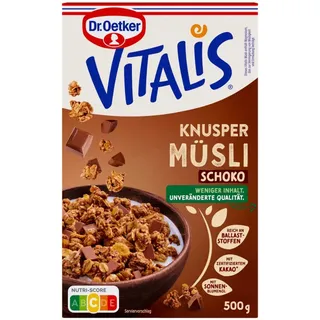 Dr. Oetker Vitalis Knuspermüsli Schoko Müsli 500,0 g