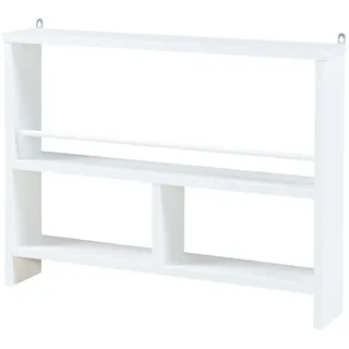 [en.casa] Piteå Wandregal 60 x 10,5 x 45 cm Weiß