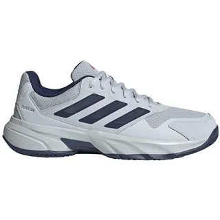 adidas Herren CourtJam Control 3 Clay Tennis Shoes Tennisschuhe, Halo Blue/Dark Blue/Team Shock pink 2, 48 EU