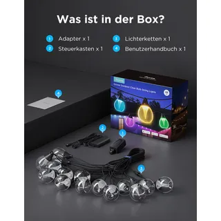 Govee LED Lichterkette 15 m Schwarz