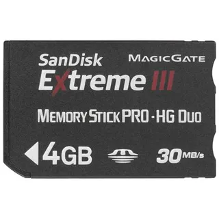 SanDisk Memory Stick Pro-HG Duo Extreme III 4GB Speicherkarte (original Handelsverpackung)