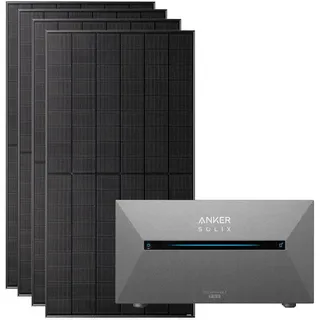 Anker Balkonkraftwerk Bifazial 1000 W inkl. 800 W Anker Solix Solarbank 2 PRO 1,6 kWh