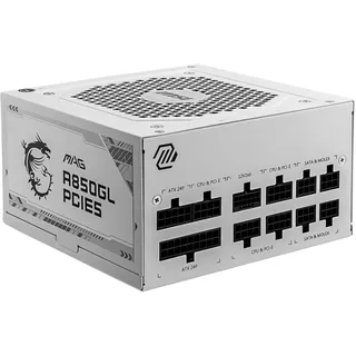 White 850 Watt ATX3.0 80+ Gold Netzteil PCIe 5.0 120mm Lüfter