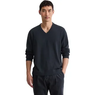 Marc O'Polo V-Ausschnitt-Pullover Blau S