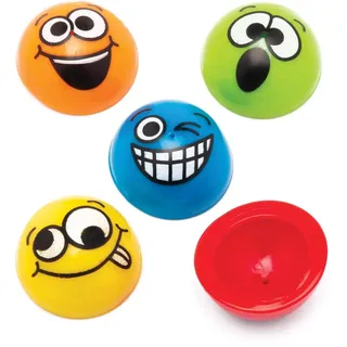 Hüpf-Popper Funky Gesichter (pro Set 12) Mitgebsel