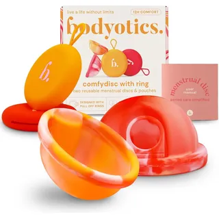 Bodyotics Menstruationsscheibe 2er-Set (S & L) – bis zu 12 Std., spiralenkompatibel 2 St
