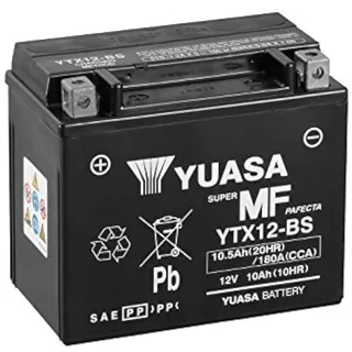 YUASA YTX12 Motorradbatterie YTX12-BS (WC) wartungsfreie Batterie