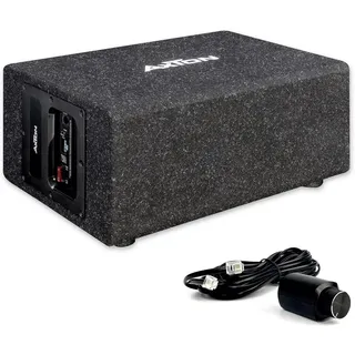 Axton ATB120QBA Aktivsubwoofer Auto, LKW, Reisemobil, Plug & Play einfacher Einbau