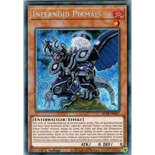 Infernoid Pirmais - BLTR-DE067 - Secret Rare - 1. Auflage - Deutsch - Yugioh - Battles of Legend: Terminal Revenge - mit RC-Fieldcenter