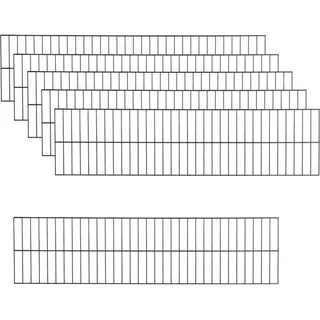 Estexo Doppelstabmattenzaun 6er Set 6 x 1,2 m Anthrazit