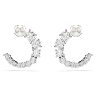 Swarovski Creolen Matrix weiß 5692260 Metall