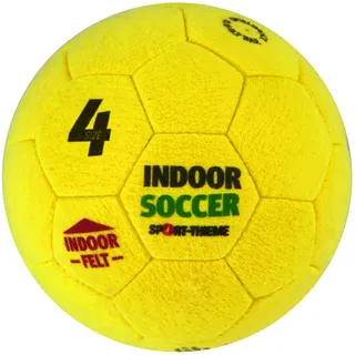 Sport-Thieme Hallenfußball Soccer | Indoor Fußball aus Filz mit optimalen Spieleigenschaften | In Größe 4 o. 5 | 360 g o. 420 g | Umfang 64-66 cm o. 68-70 cm | Gelb
