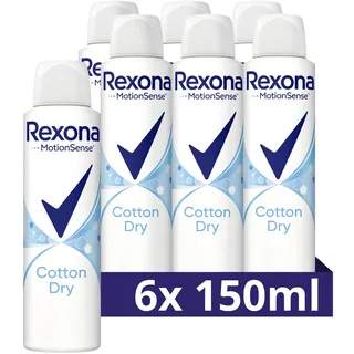 Rexona MotionSense Cotton Dry Spray 6 x 150 ml