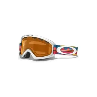 Oakley O2 XS Frame Snowboardbrille Ripped Torn Persimmon - weiss