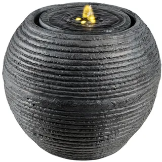 MARELIDA LED Solar Brunnen Kugelbrunnen Zierbrunnen Springbrunnen D: 35,5cm